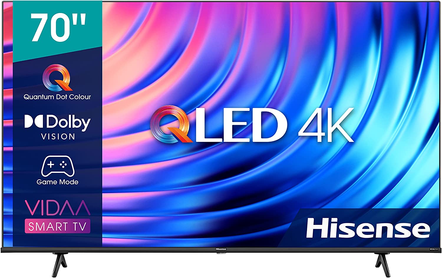 Recensione: Hisense 70" UHD 4K 70E78HQ, Smart TV VIDAA 5.0, HDR10+ Decoding, Dolby Vision, VA, Controlli vocali Alexa/Google Assistant, Tuner DVB-T2/S2 HEVC 10, lativù 4K [Classe di efficienza energetica G]